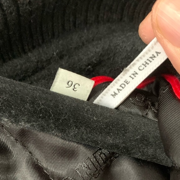 SANDRO Wool-Blend and Leather Varsity Jacket Sz 36/ US S - Picture 11 of 16